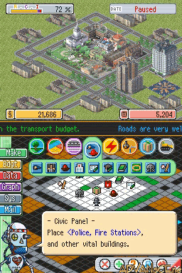 Sim City DS screenshot 3 for Nintendo DS